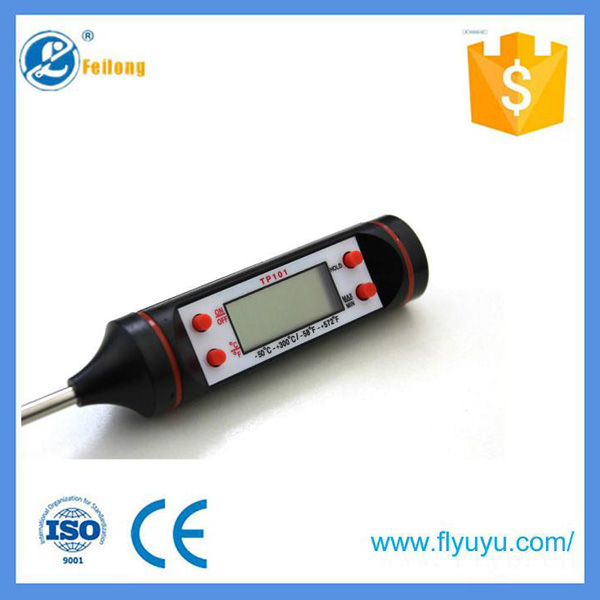 TP101 Digital Food Thermometer Long Probe Electronic Digital Thermometer BBQ  Temperature Measuring Tool Wholesale