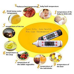 Pen Thermometer Digital Thermometer for Cooking Kitchen Food Meat BBQ Thermometer