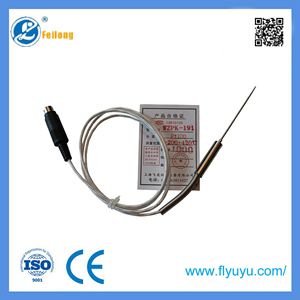 Fiberglass wire pt100 platinum temperature sensors