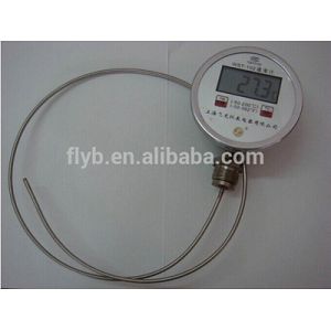 Digital dial face bimetal thermometer