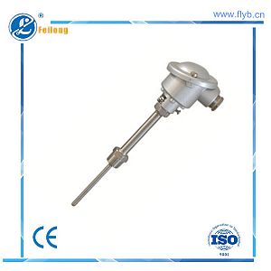 Sheathed thermocouple and thermal resistance