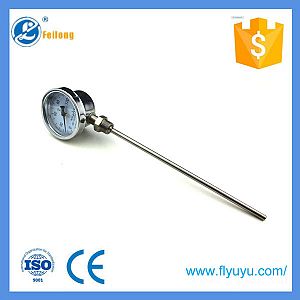 Bimetal temperature dial gauge