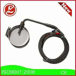 Heat collection sheathed thermocouple