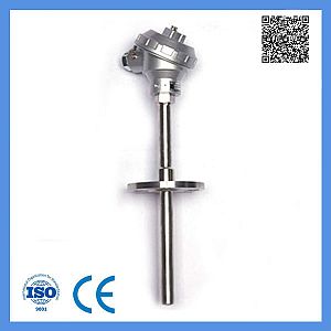 Industrial Usage K Type Assembly Thermocouple with Fixed Flange 0-1000c