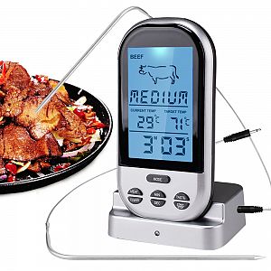 Digital Food Meat Probe Thermometer Wireless Cooking Kitchen BBQ Oven Digital Thermometer