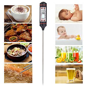 Food Thermometer Meat Thermometer LCD Instant Read Digital Thermometer