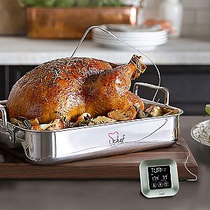 Instant LCD Touchscreen Digital Food Meat Probe Thermometer for Cooking Kitchen BBQ Oven Thermometer